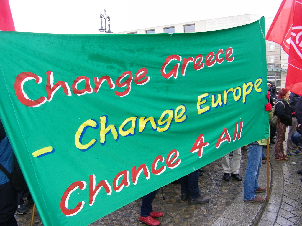 Solidaritätsdemonstration mit Griechenland in Berlin